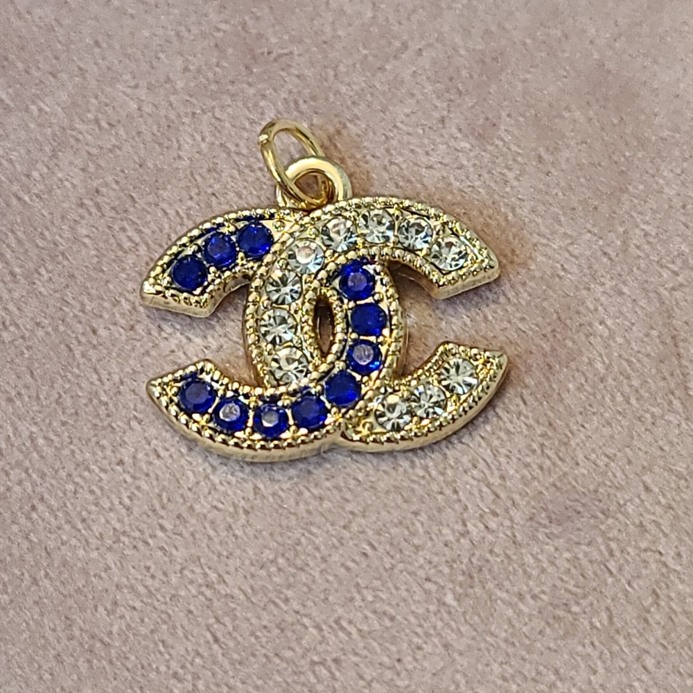 Gold and Blue Pendant